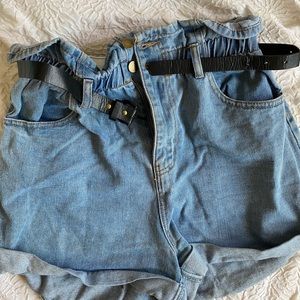 Sinch High Waisted Jean Shorts